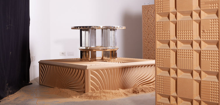 Master Oak panels at Salone del Mobile in Milan